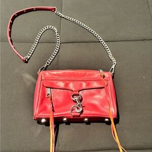 Rebecca Minkoff Red Leather Crossbody Bag